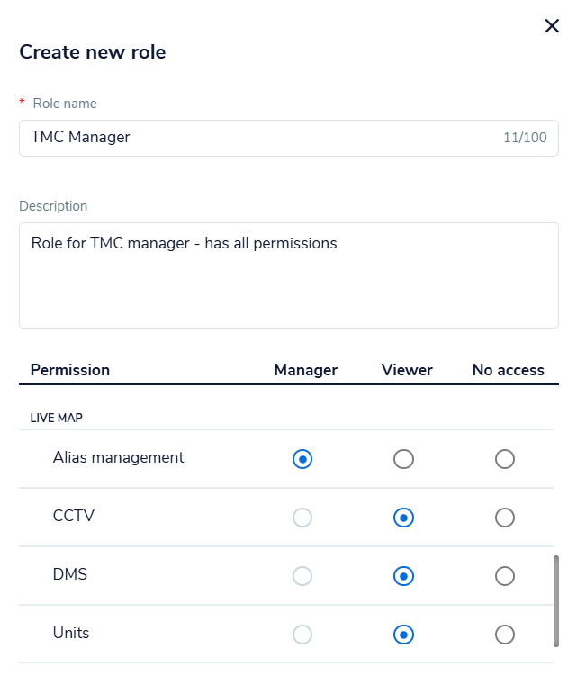 Command TMC Manager Role