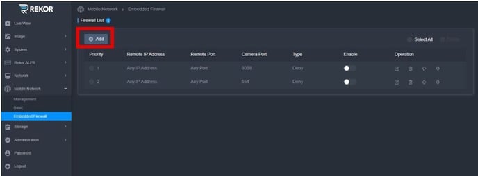 Edge Pro Add Firewall