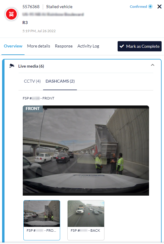 Traffic Management - Dashcams