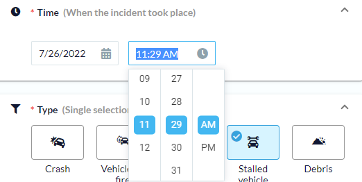 Traffic Management - Incident Timing